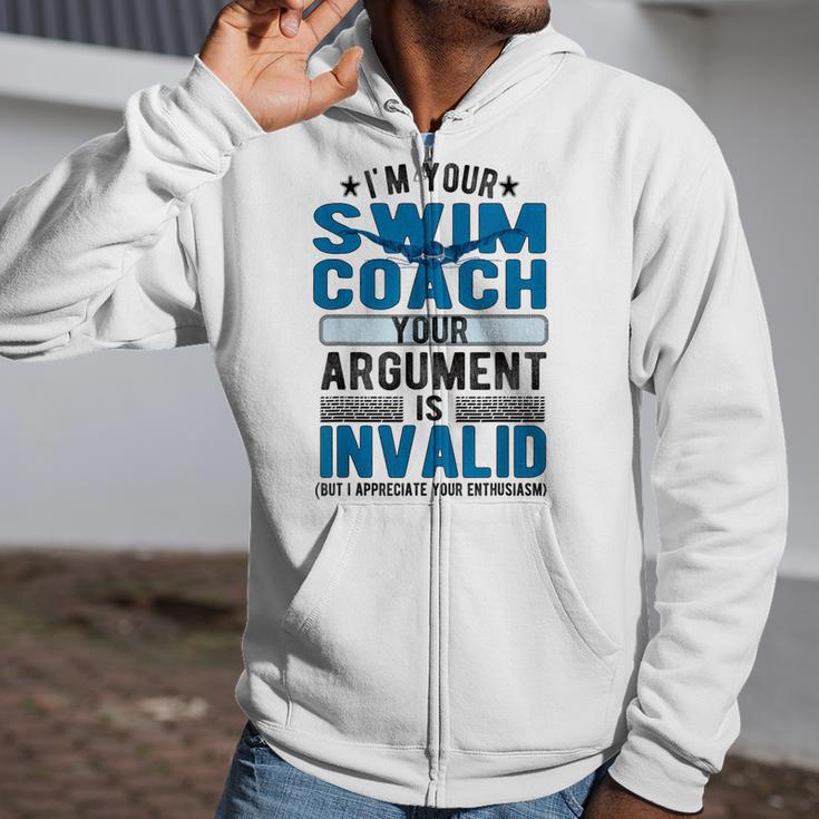 Swim Coach Swimming Coach Zip Up Hoodie Swim Coach Swimming Coach Zip Up Hoodie