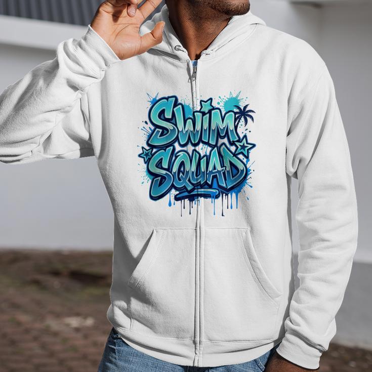 Swimming Matching Tee Zip Up Hoodie Swimming Matching Tee Zip Up Hoodie
