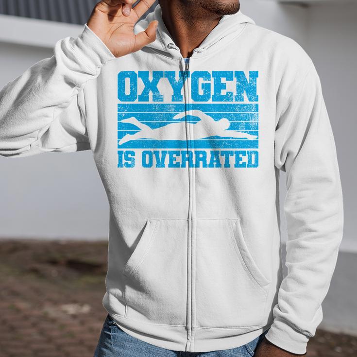 Swimming Swimmer Swim Zip Up Hoodie