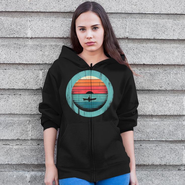 Canoe Sunset Zip Up Hoodie Canoe Sunset Zip Up Hoodie