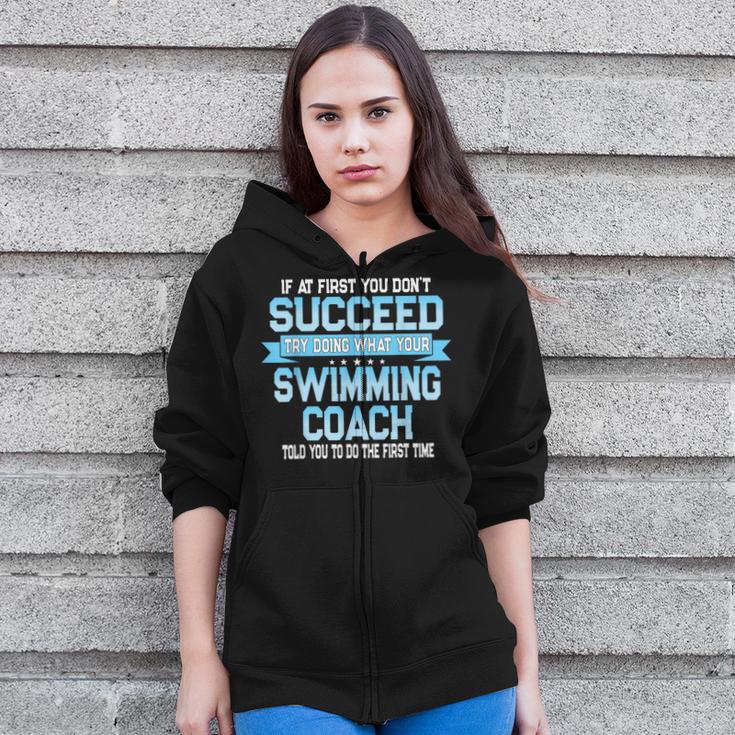 Fun Swimming Coach Meme Swimmer Saying Zip Up Hoodie Fun Swimming Coach Meme Swimmer Saying Zip Up Hoodie