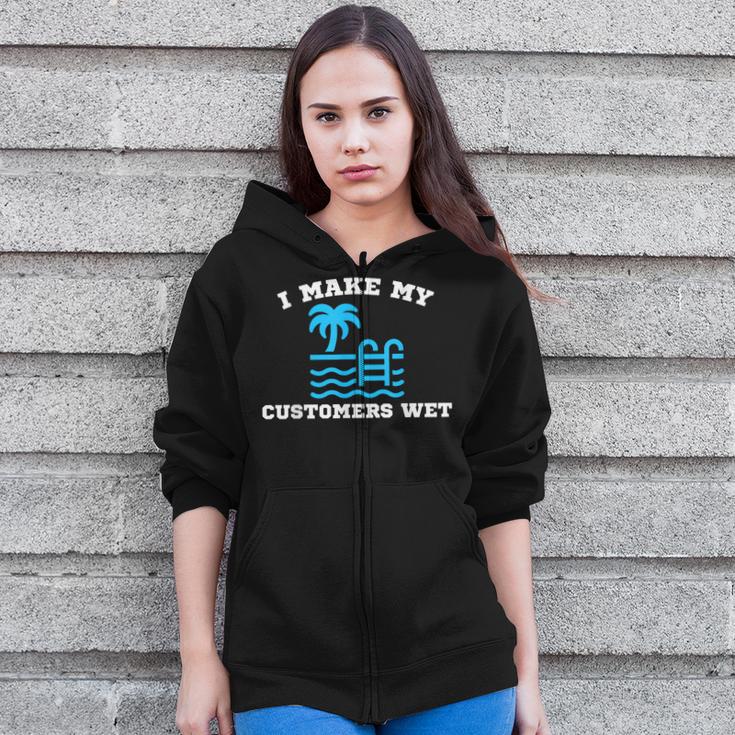 Pool Boy For Swimming Pool Service Guy Zip Up Hoodie