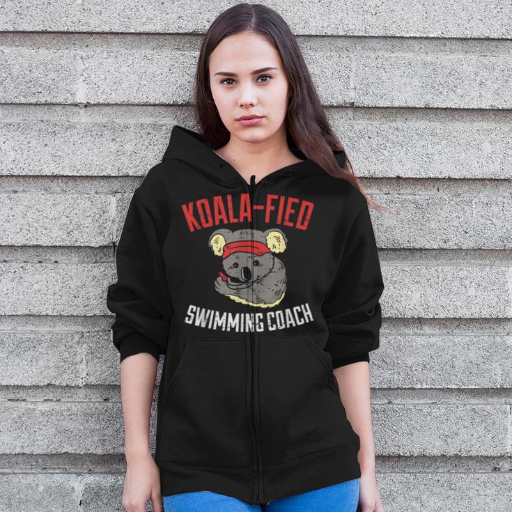 Swim Coach Saying Cute Swimming Coach Appreciation Zip Up Hoodie Swim Coach Saying Cute Swimming Coach Appreciation Zip Up Hoodie