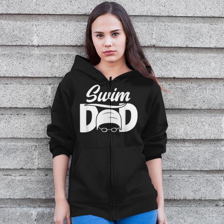 Swim Dad Proud Swimming Dad Of A Swimmer Dad Swim Father Zip Up Hoodie Swim Dad Proud Swimming Dad Of A Swimmer Dad Swim Father Zip Up Hoodie