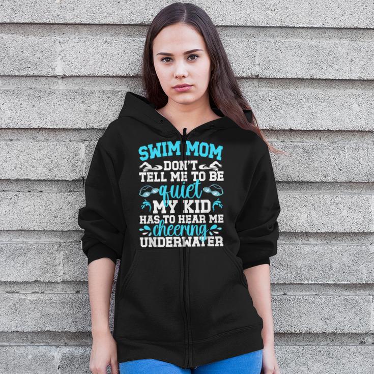 Swim Mom Swimming Mom Of A Swimmer Mama Zip Up Hoodie Swim Mom Swimming Mom Of A Swimmer Mama Zip Up Hoodie