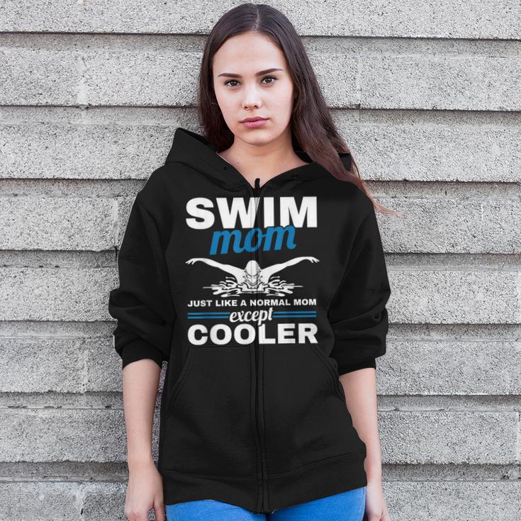 Swimmer Mother Swimming Women Swim Mom Like A Normal Mom Zip Up Hoodie Swimmer Mother Swimming Women Swim Mom Like A Normal Mom Zip Up Hoodie