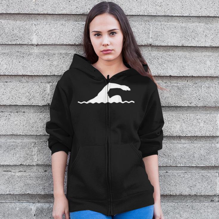 Swimming Float Zip Up Hoodie Swimming Float Zip Up Hoodie