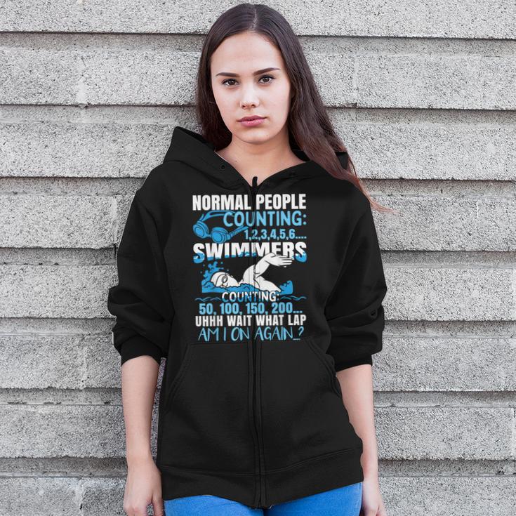 Swimming Humor Swim Zip Up Hoodie Swimming Humor Swim Zip Up Hoodie