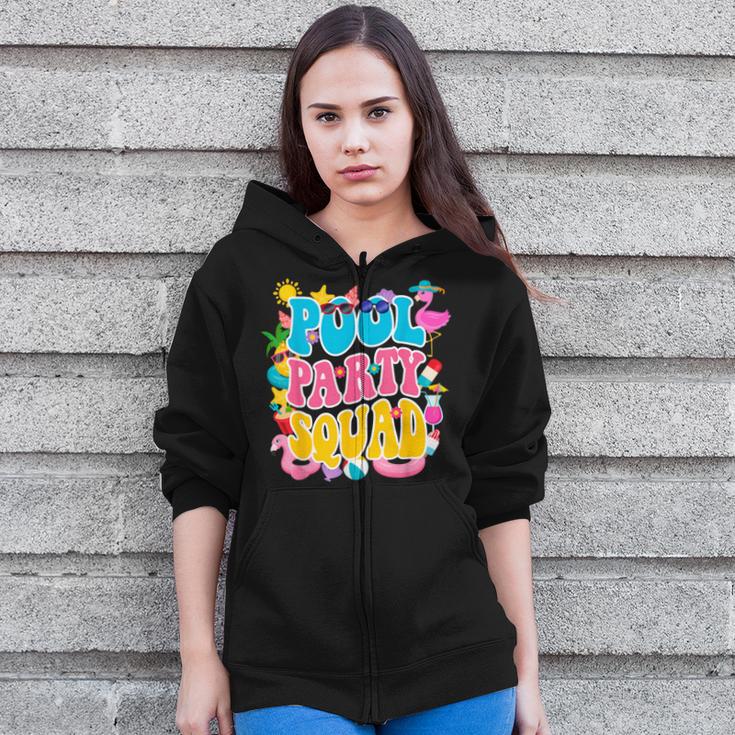 Swimming Pool Party Squad Beach Pool Party Matching Beach Zip Up Hoodie Swimming Pool Party Squad Beach Pool Party Matching Beach Zip Up Hoodie
