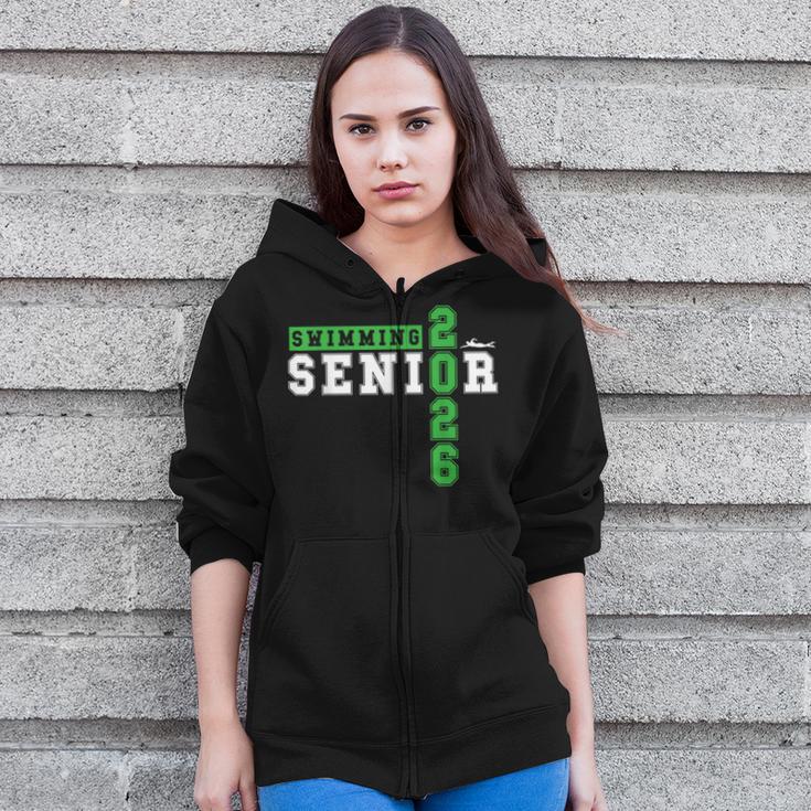 Swimming Senior Night Swim Senior 2026 Graduation 33 Zip Up Hoodie Swimming Senior Night Swim Senior 2026 Graduation 33 Zip Up Hoodie