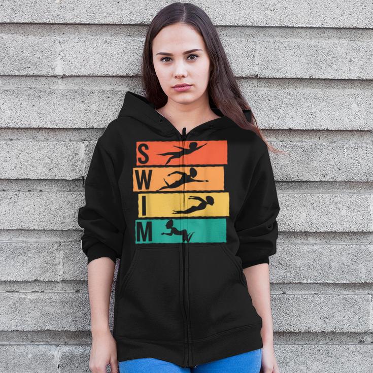 Swimming Swim Zip Up Hoodie