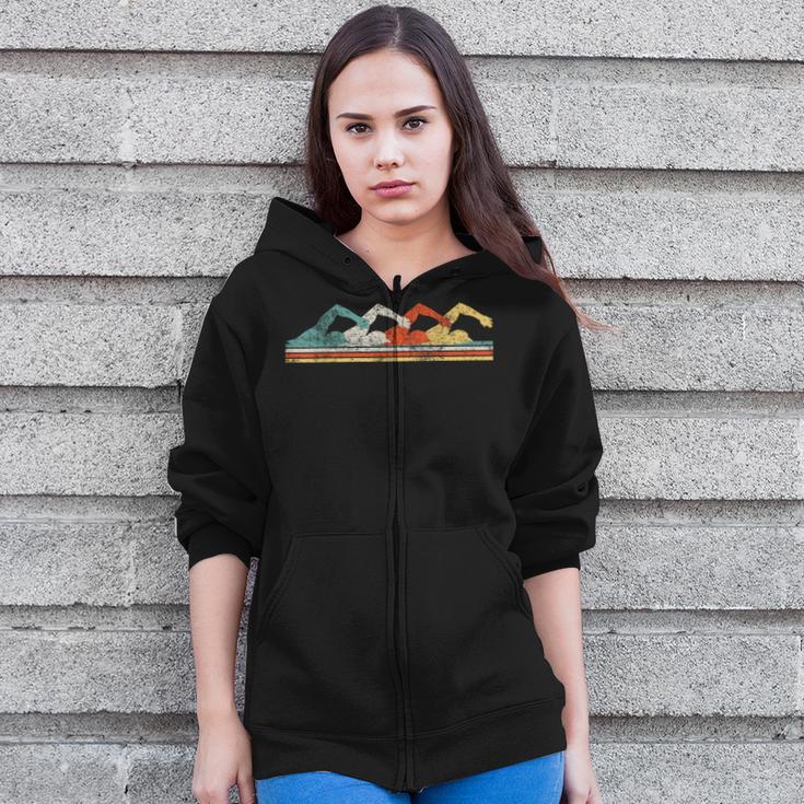 Swimming Swimmer Zip Up Hoodie Swimming Swimmer Zip Up Hoodie