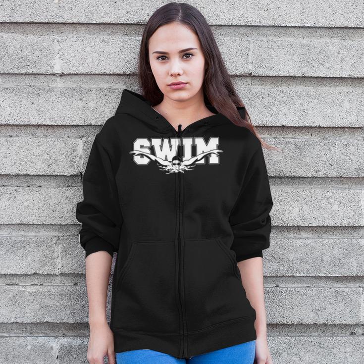Swimming For Swimmers Competitive Athletes Zip Up Hoodie Swimming For Swimmers Competitive Athletes Zip Up Hoodie