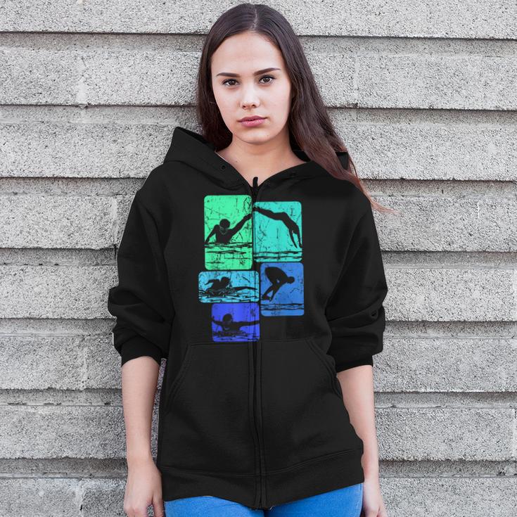 Swimming Swimmers Zip Up Hoodie Swimming Swimmers Zip Up Hoodie