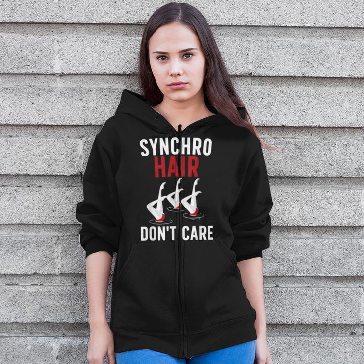 Synchronized Swimming Art For Men Women Synchronized Swim Zip Up Hoodie