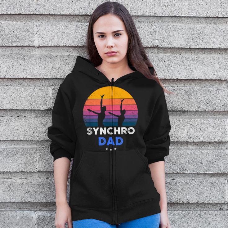 Synchronized Swimming Synchro Dad Zip Up Hoodie Synchronized Swimming Synchro Dad Zip Up Hoodie
