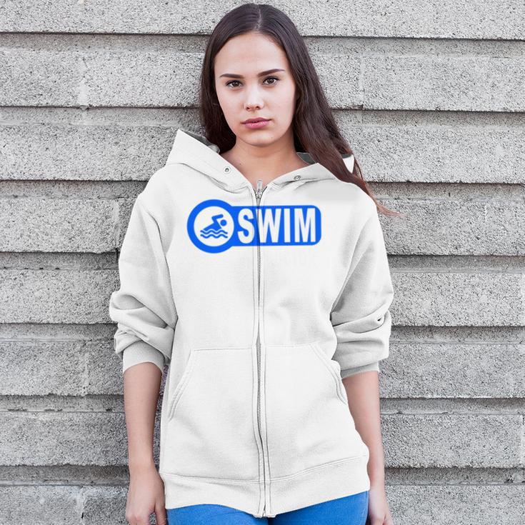 2 Sided Print Swimming Teacher Swim Instructor Swim Lessons Zip Up Hoodie 2 Sided Print Swimming Teacher Swim Instructor Swim Lessons Zip Up Hoodie