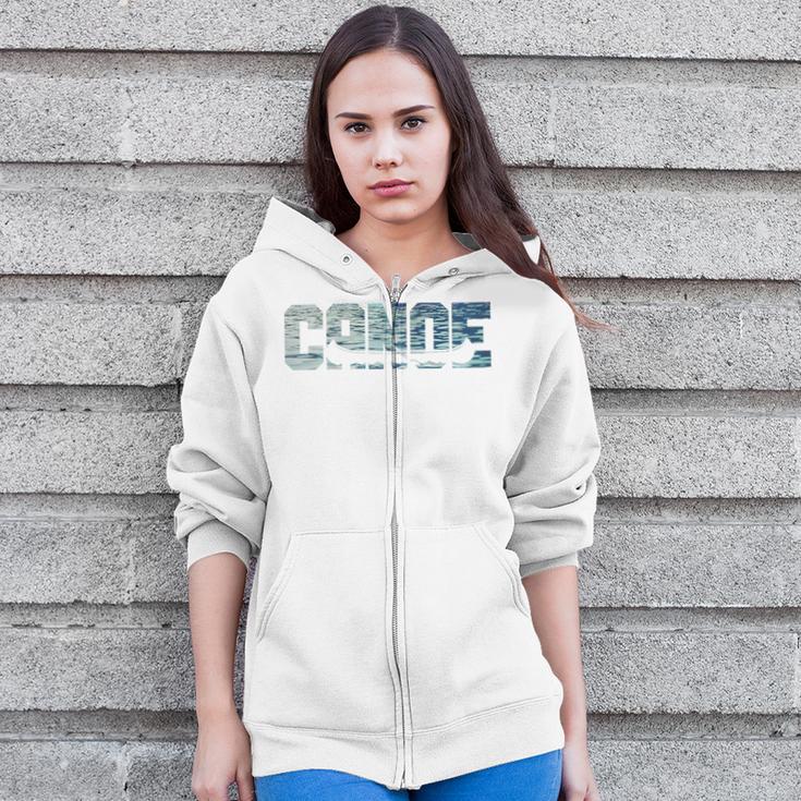 Canoe Canoeing Canoe Raglan Baseball Tee Zip Up Hoodie