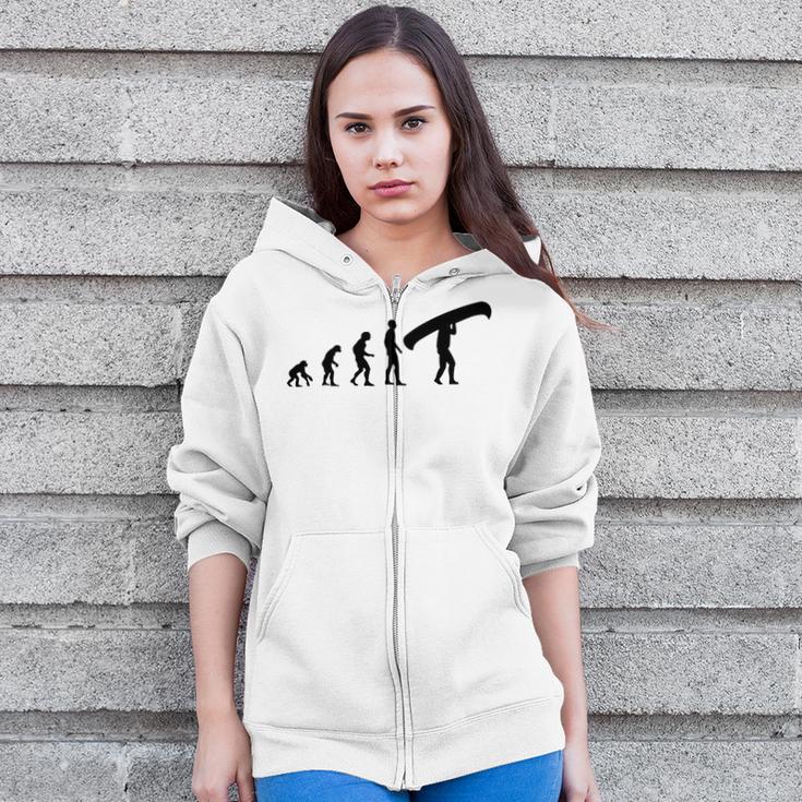Canoe Evolution Canoeing Shirt T-Shirt Zip Up Hoodie