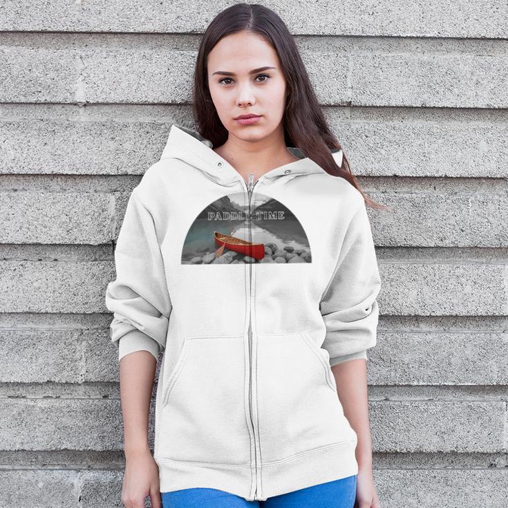 Canoe Lover Time To Paddle Raglan Baseball Tee Zip Up Hoodie Canoe Lover Time To Paddle Raglan Baseball Tee Zip Up Hoodie