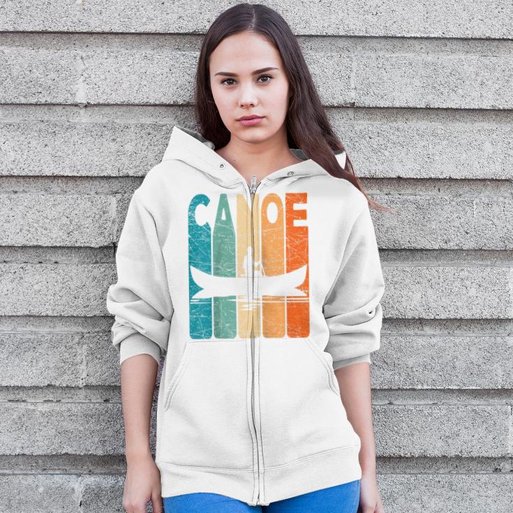 Canoe Vintage Canoeing Retro Canoe Paddling Raglan Baseball Tee Zip Up Hoodie Canoe Vintage Canoeing Retro Canoe Paddling Raglan Baseball Tee Zip Up Hoodie