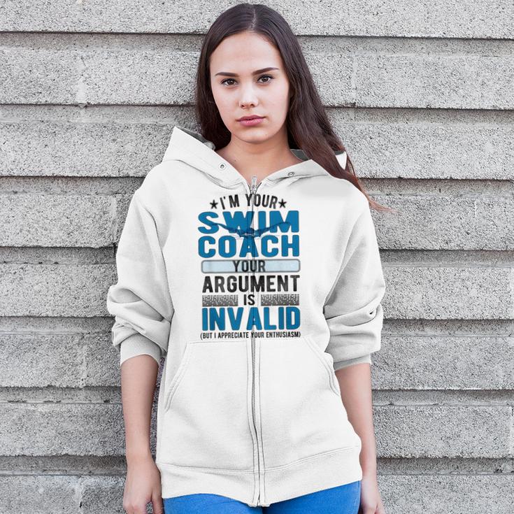 Swim Coach Swimming Coach Zip Up Hoodie Swim Coach Swimming Coach Zip Up Hoodie