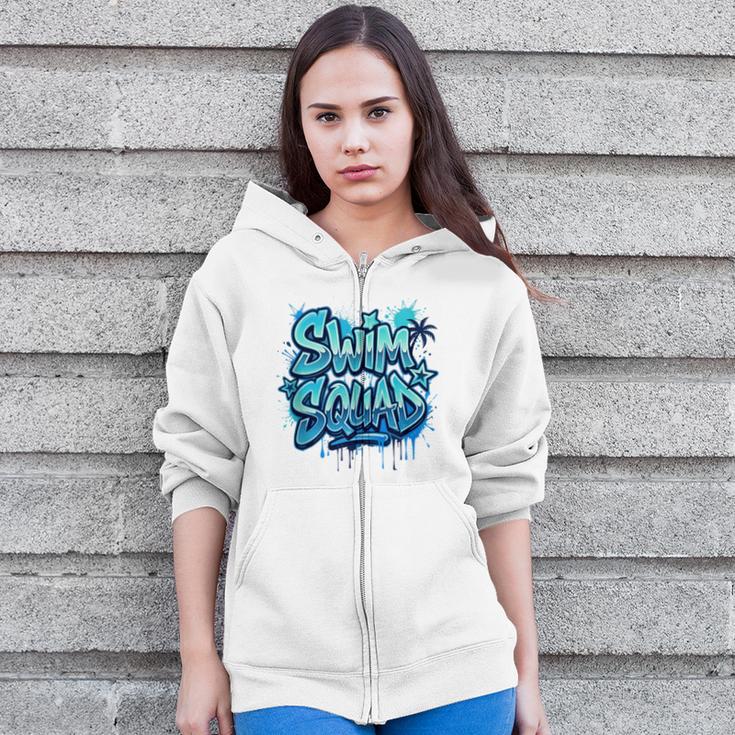 Swimming Matching Tee Zip Up Hoodie Swimming Matching Tee Zip Up Hoodie