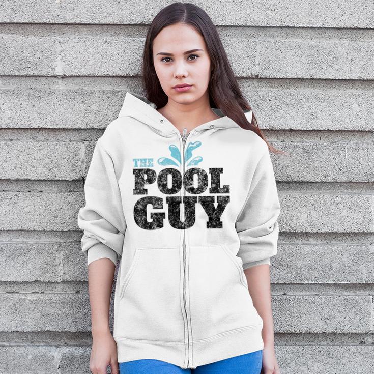 Vintage The Pool Guy Swimming For Him T-Shirt Zip Up Hoodie
