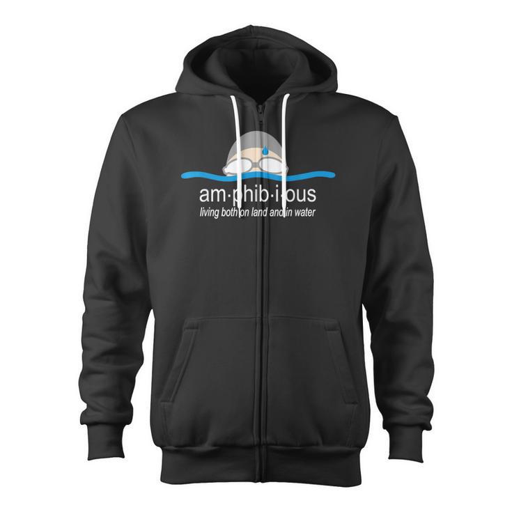Amphibious Swimming Zip Up Hoodie