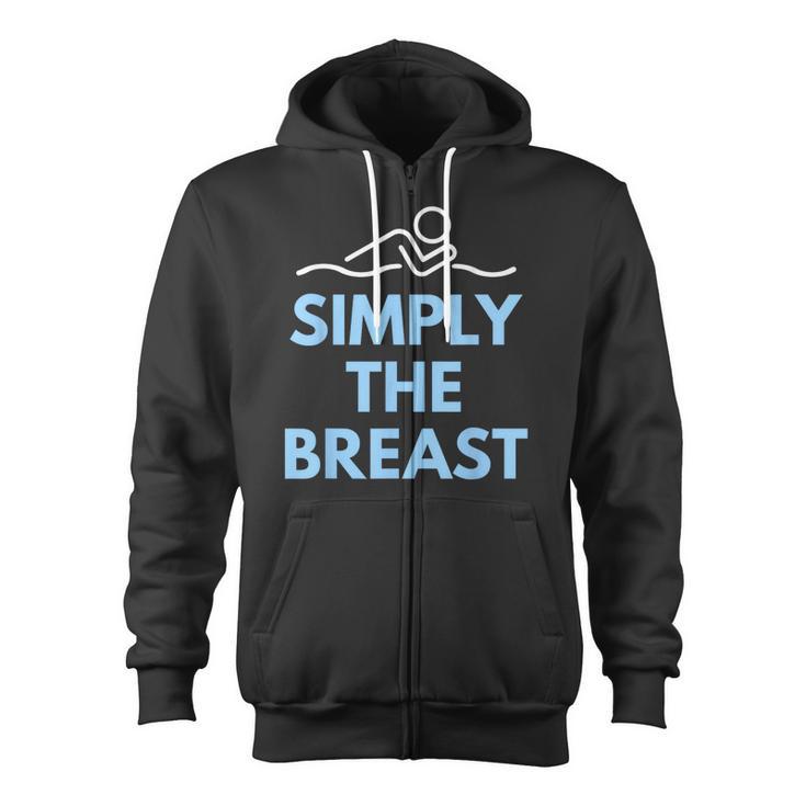 Breaststroke Swimming Swimmer T Shirt Zip Up Hoodie