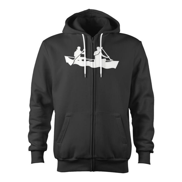 Canoe Paddlers Zip Up Hoodie