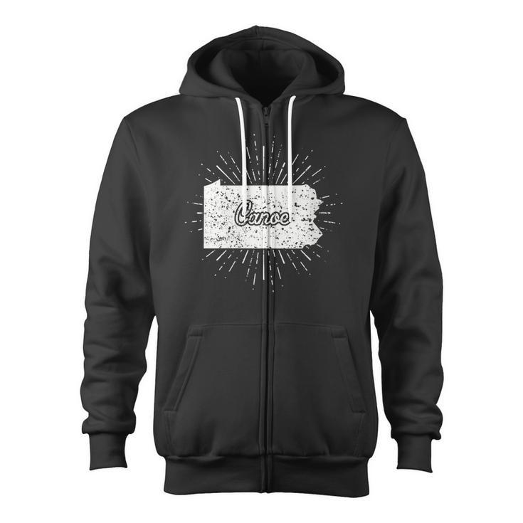 Canoe Pennsylvania Zip Up Hoodie