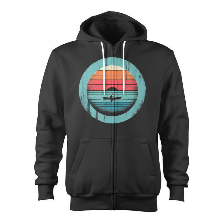 Canoe Sunset Zip Up Hoodie