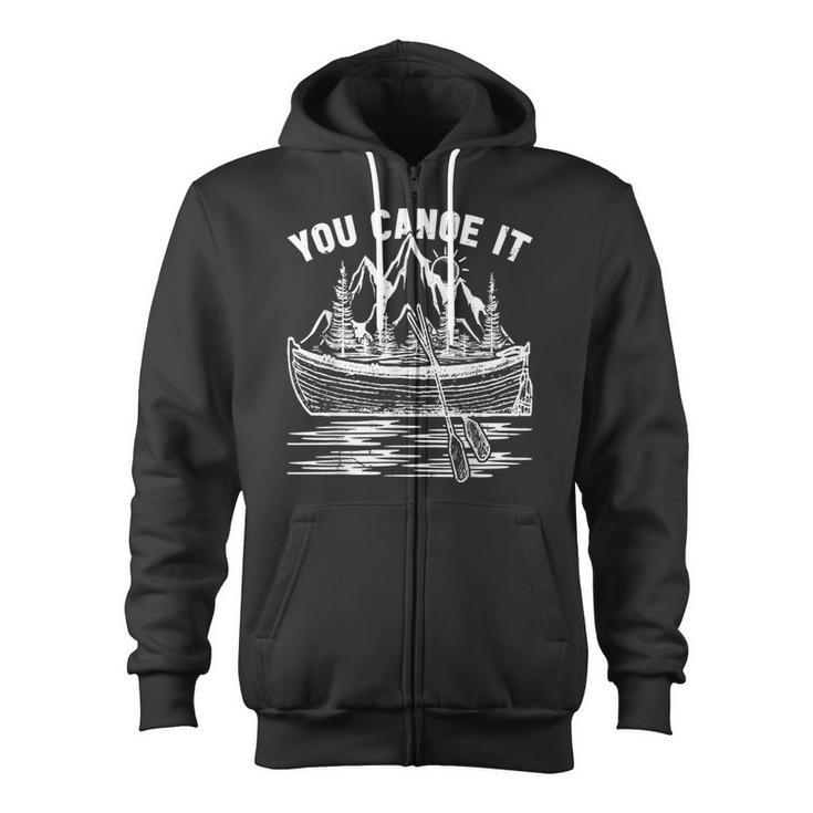Canoeing Canoe Zip Up Hoodie