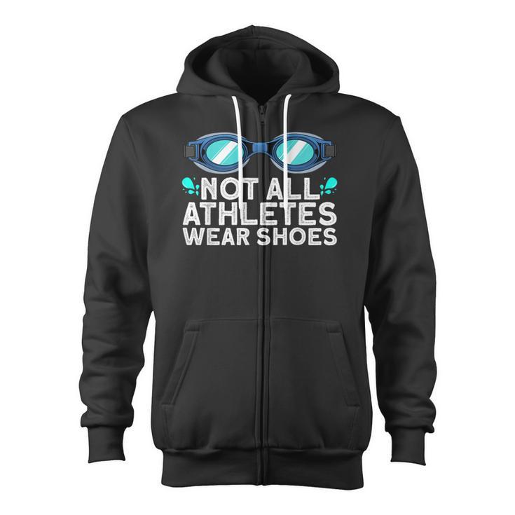 Cool Swimming For Men Women Swimmer Swim Instructor Goggles Zip Up Hoodie