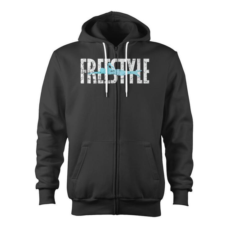 Freestyle Swimming Zip Up Hoodie