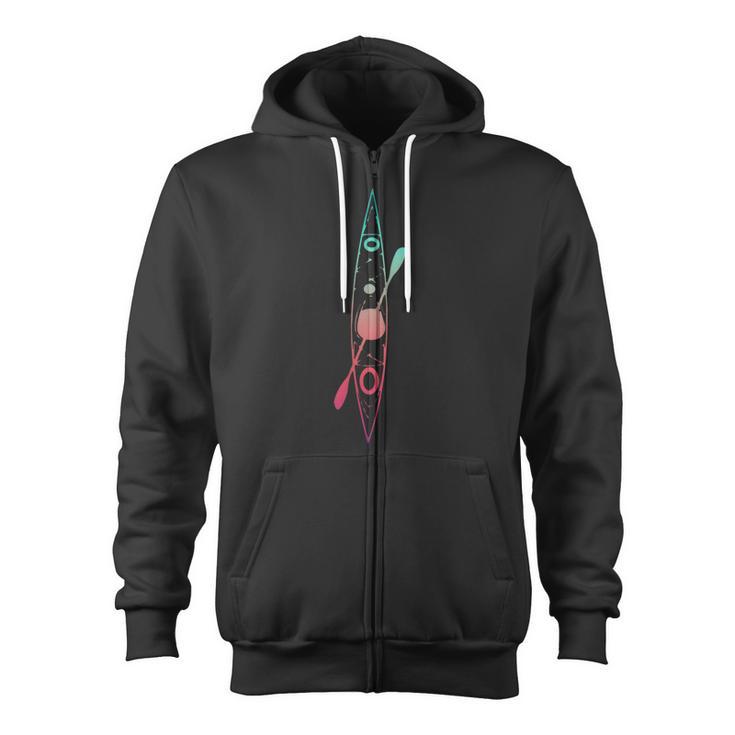 Kayak Lover Kayaking Canoe Paddling Water Sport Cute Kayaker Zip Up Hoodie