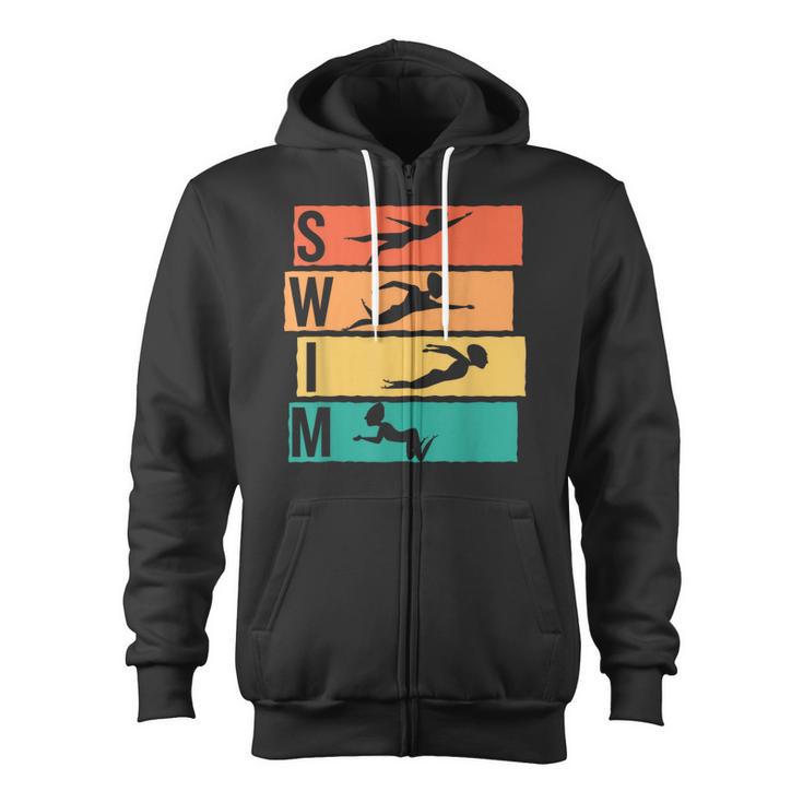 Swimming Swim Zip Up Hoodie