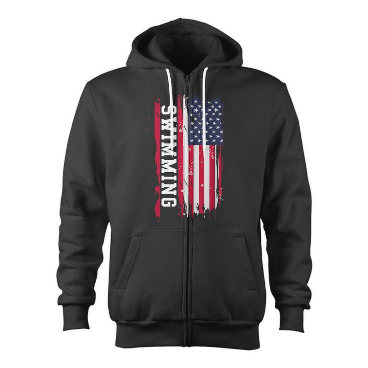 Swimming And Swimmers Zip Up Hoodie