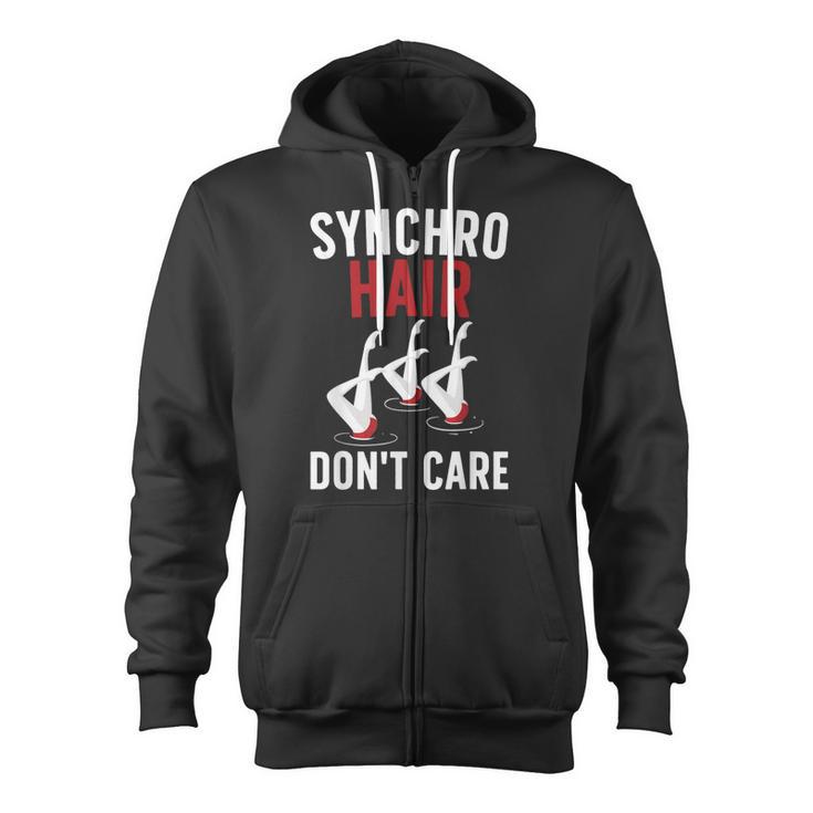 Synchronized Swimming Art For Men Women Synchronized Swim Zip Up Hoodie