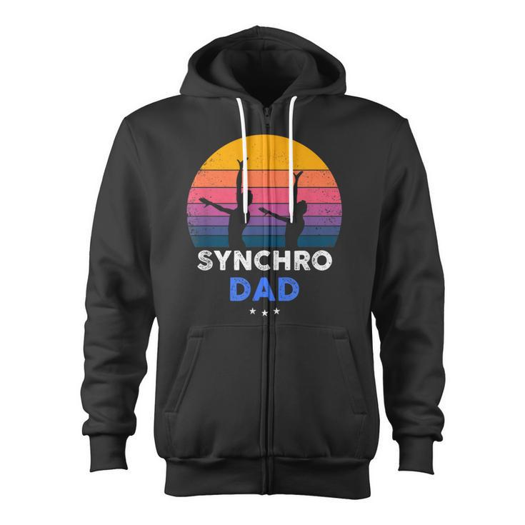 Synchronized Swimming Synchro Dad Zip Up Hoodie