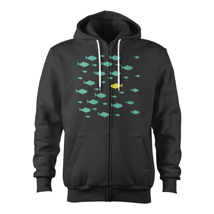 Women's Swimming Against The Current Motivational Inspiration Zip Up Hoodie