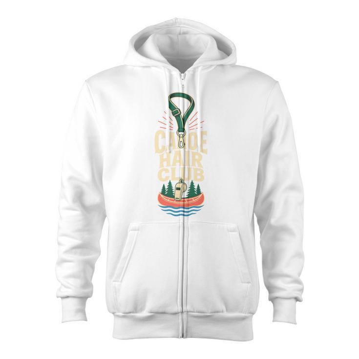 Canoe Hair Club Paddling Retro Zip Up Hoodie
