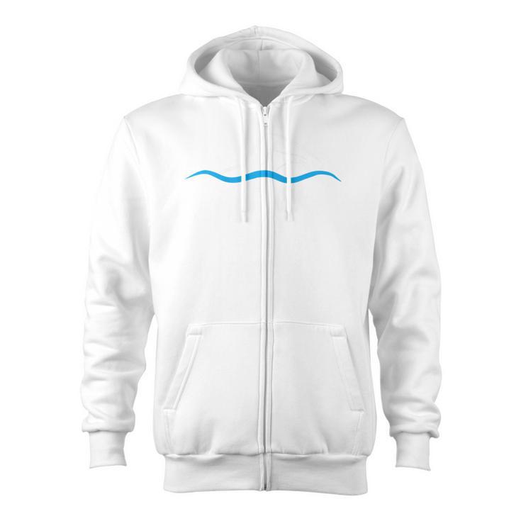 Freestyle Swimming Raglan Baseball Tee Zip Up Hoodie