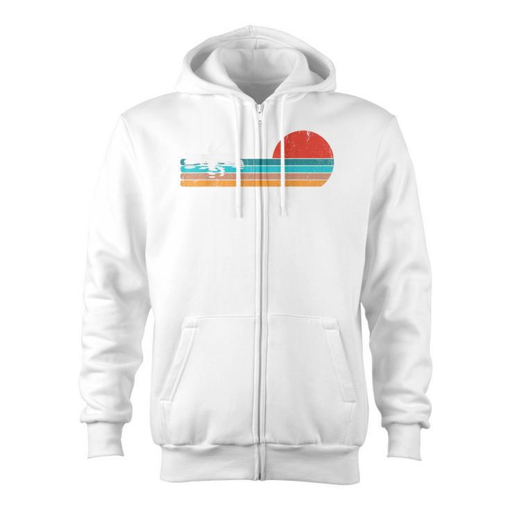 Paddling Canoe Retro Vintage For Canoeists And Paddle Zip Up Hoodie