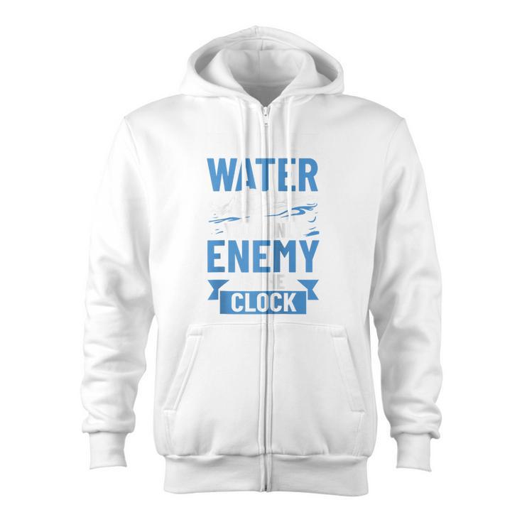 Swimming Enthusiast Swimming Expert Swimming Lover Swimmer Raglan Baseball Tee Zip Up Hoodie