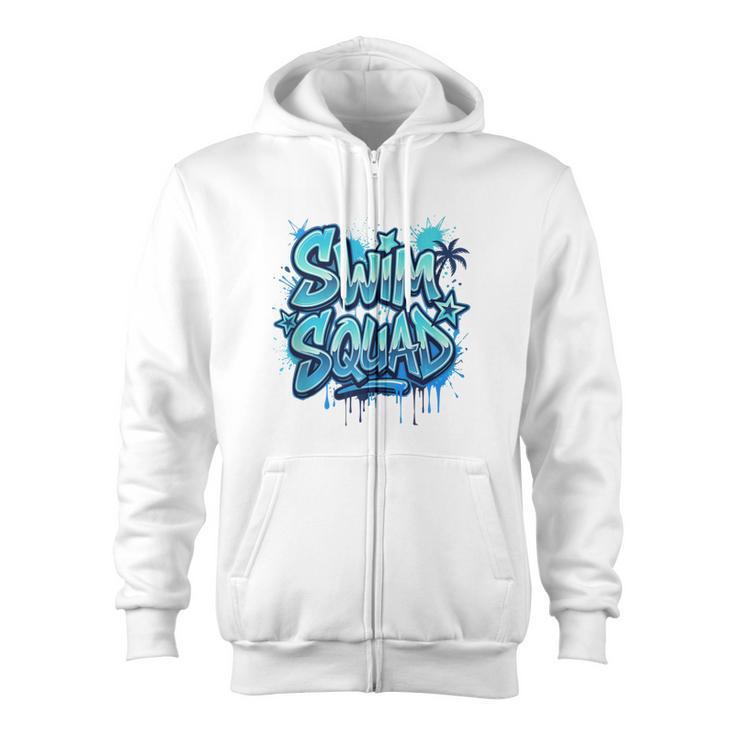 Swimming Matching Tee Zip Up Hoodie