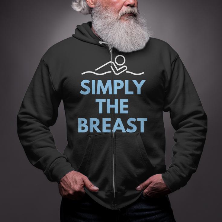 Breaststroke Swimming SwimmerShirt Zip Up Hoodie