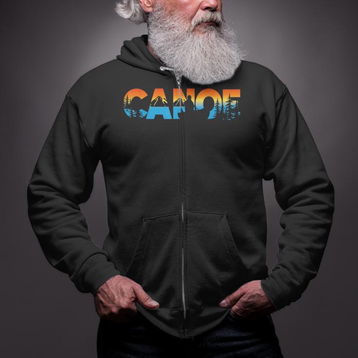 Canoe Canoeing Retro Canoe Zip Up Hoodie Canoe Canoeing Retro Canoe Zip Up Hoodie