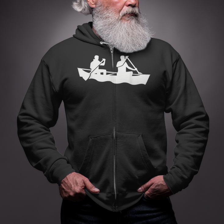 Canoe Paddlers Zip Up Hoodie